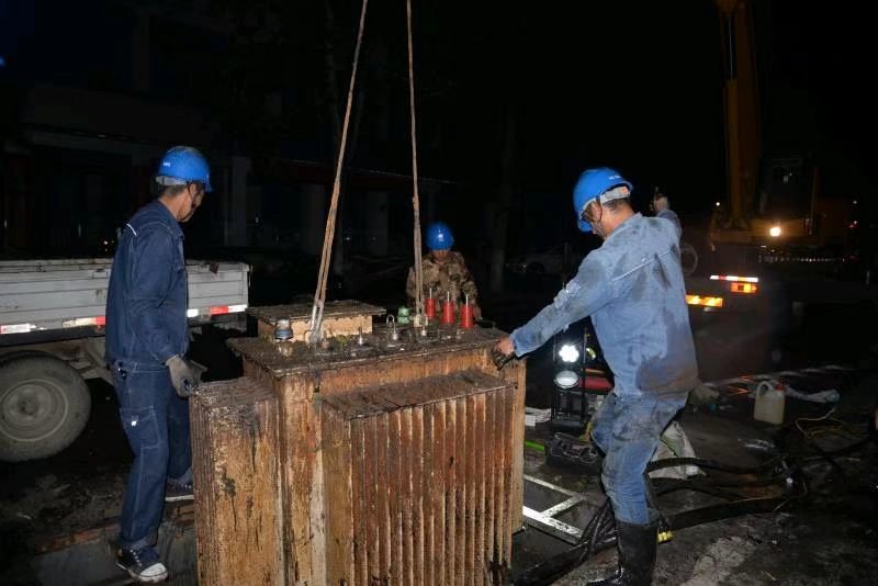 Municipal transformer emergency repair planning and replacement project