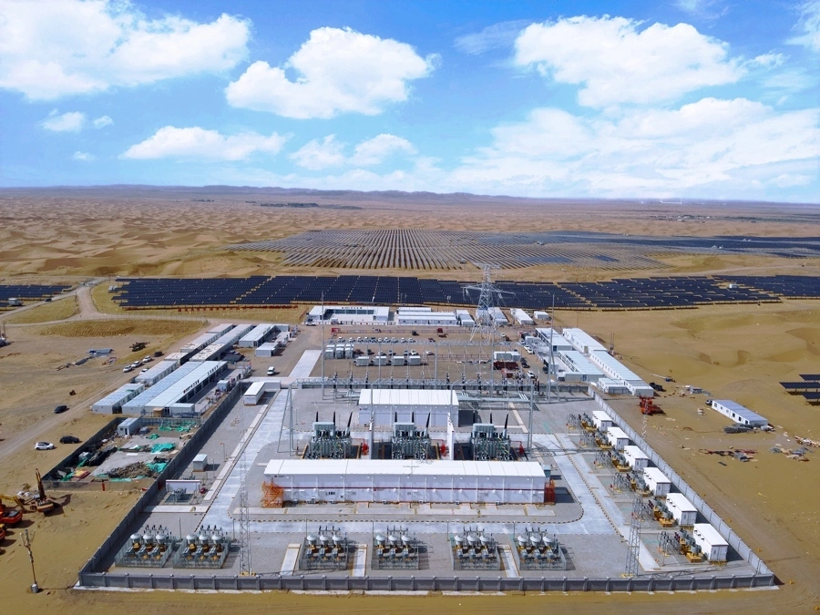 step-up transformer station in desert project
