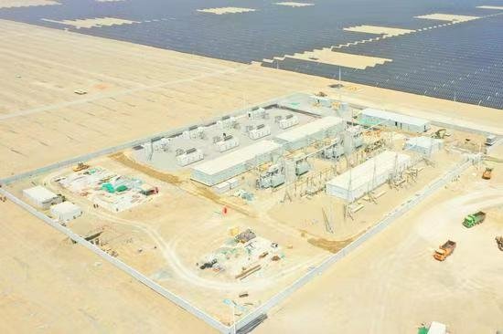 desert solar step-up station for power project
