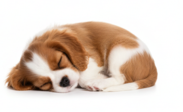 Dos cachorros Cavalier King Charles Spaniel acurrucados