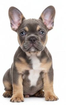 Cachorro Bulldog Francés adorable en primer plano