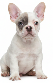 Cachorro Bulldog Francés curioso