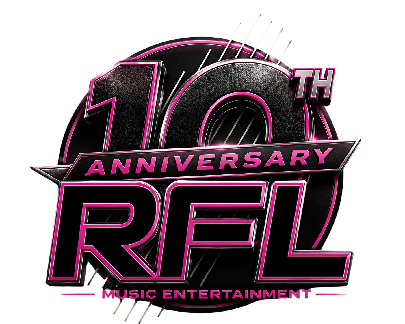 RFL Music Entertainment 10th Anniversary Logo
