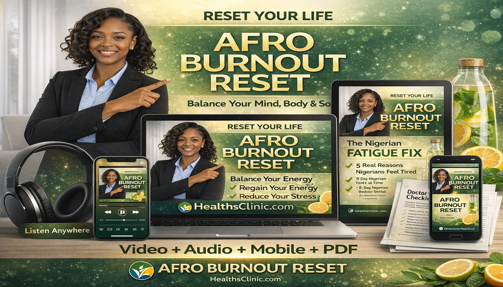 Afro Burnout Reset - Regain your energy and reduce stress
